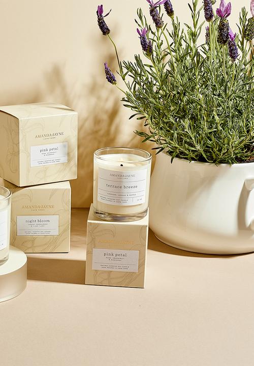 Amanda Jayne - Night Bloom Double Wick Soy Candle - natural