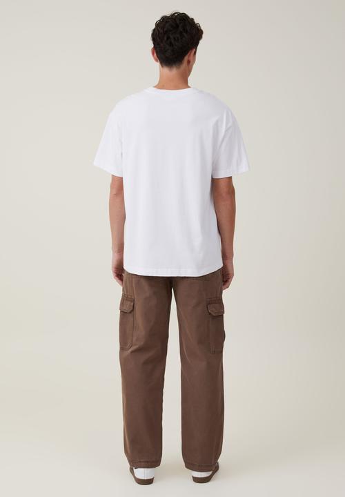 Cotton On - Tactical cargo pant - vintage dark brown herringbone