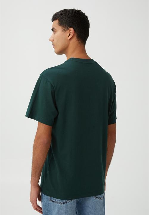 Cotton On - Organic loose fit T-shirt - pineneedle green