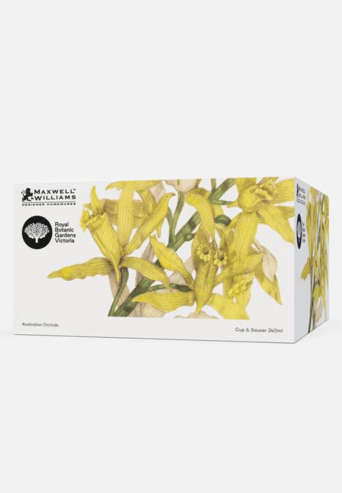 Maxwell & Williams - Royal botanic gardens cup & saucer - yellow