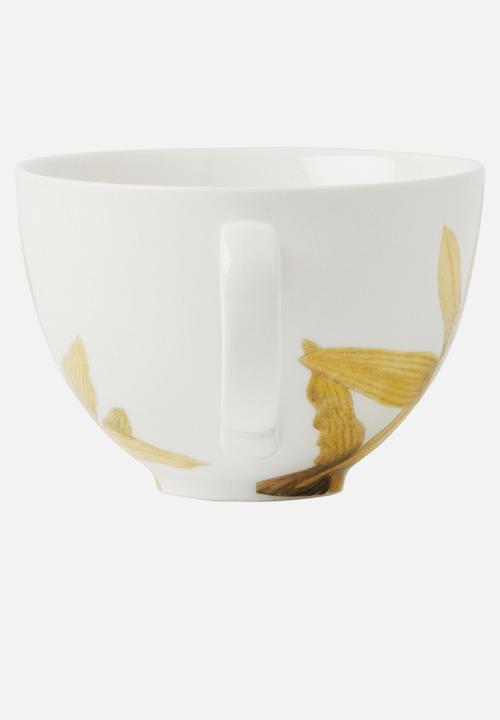 Maxwell & Williams - Royal botanic gardens cup & saucer - yellow