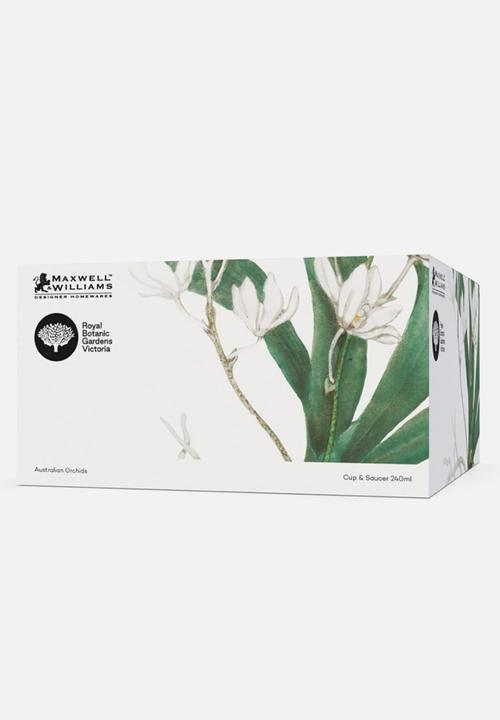Maxwell & Williams - Royal botanic gardens cup & saucer - white