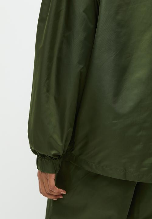 Superbalist - Half zip waterproof jacket - olive
