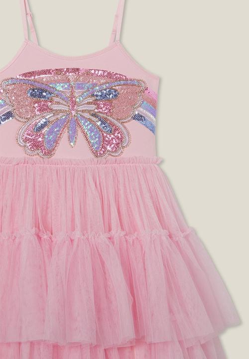 Cotton On - Iris dress up dress - blush pink/butterfly