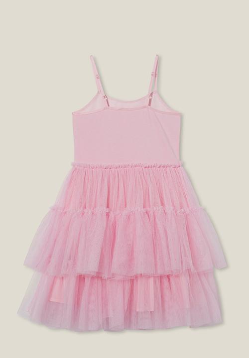 Cotton On - Iris dress up dress - blush pink/butterfly