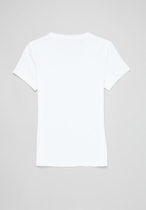 POLO - Kelly short sleeve stretch tee - white