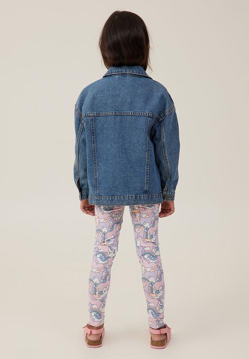Cotton On - Huggie tights - dark vanilla/unicorns