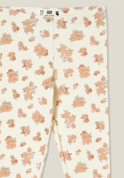 Cotton On - Huggie tights - dark vanilla/ava ditsy