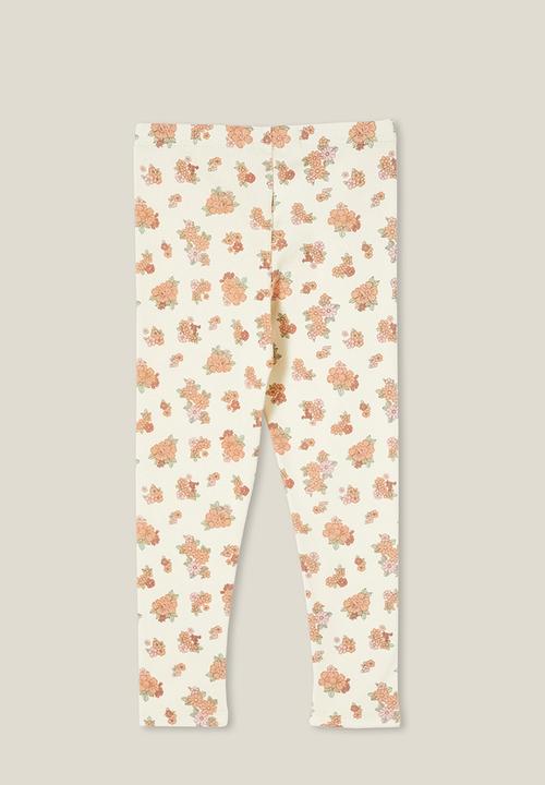 Cotton On - Huggie tights - dark vanilla/ava ditsy