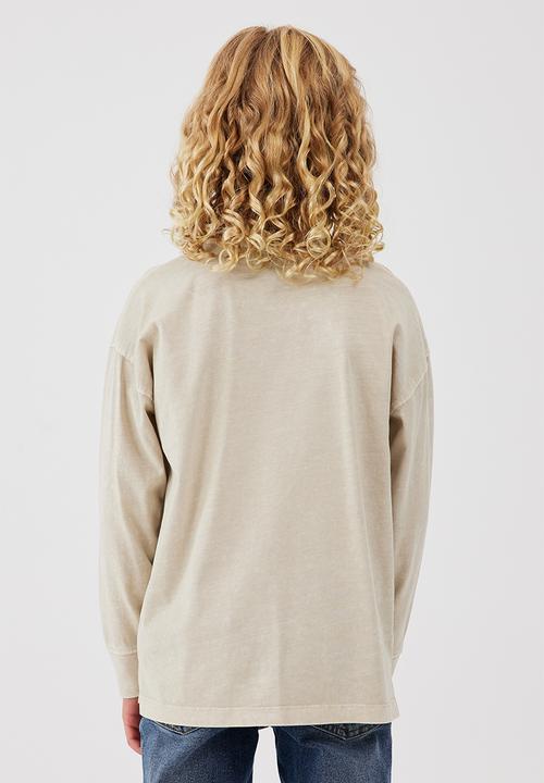 Cotton On - The essential long sleeve tee - rainy day wash