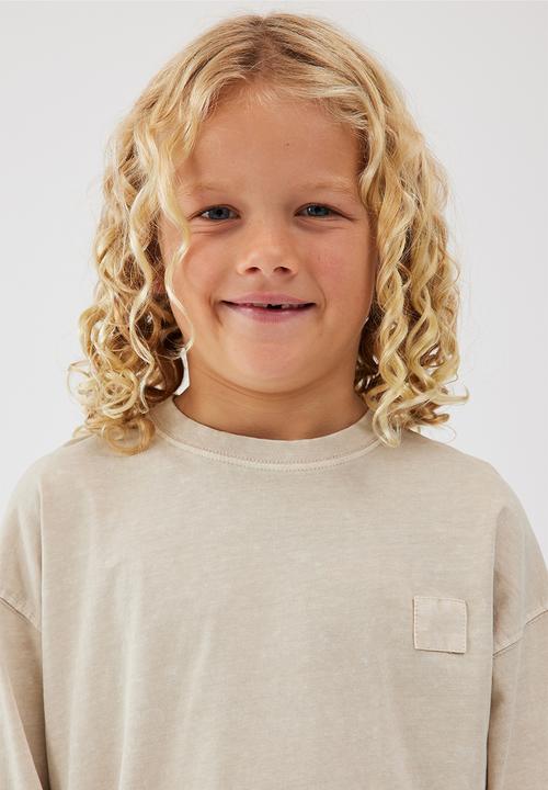 Cotton On - The essential long sleeve tee - rainy day wash
