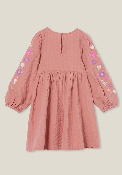 Cotton On - Riley shirred dress - clay pigeon