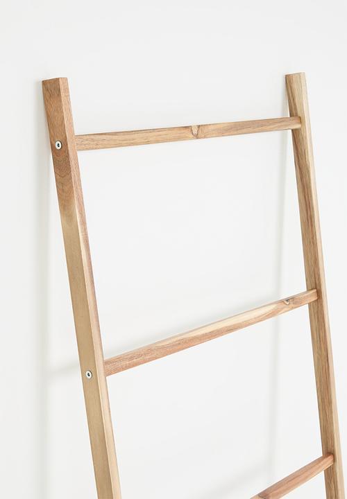 Bathroom Solutions - Acacia leaning towel rack - natural