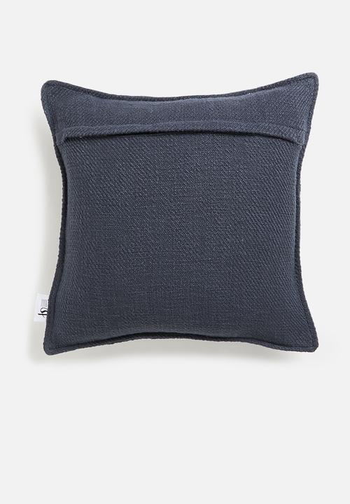Sixth Floor - Conakry Washed Cushion Cover - Charcoal