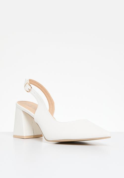 edit - Serena slingback - white