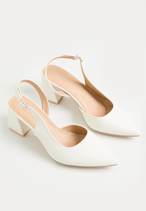edit - Serena slingback - white
