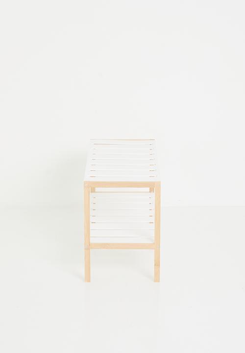 Storage Solutions - Simple shoe rack - white & natural