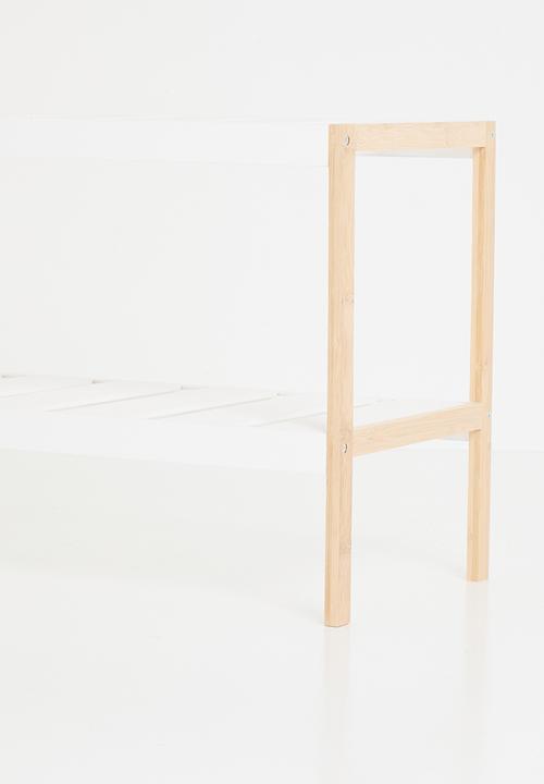 Storage Solutions - Simple shoe rack - white & natural