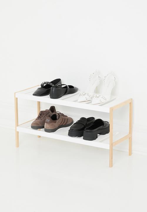 Storage Solutions - Simple shoe rack - white & natural