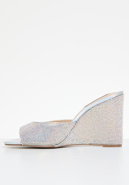 Steve Madden - Evoke-r wedge mule - silver