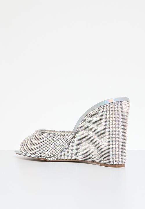 Steve Madden - Evoke-r wedge mule - silver