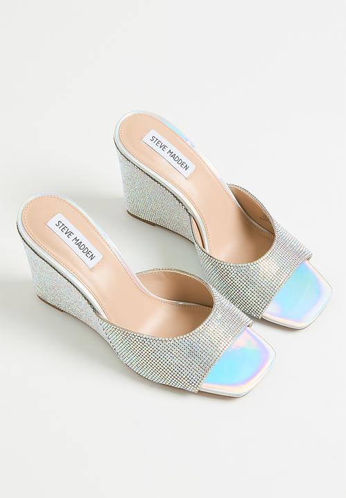 Steve Madden - Evoke-r wedge mule - silver