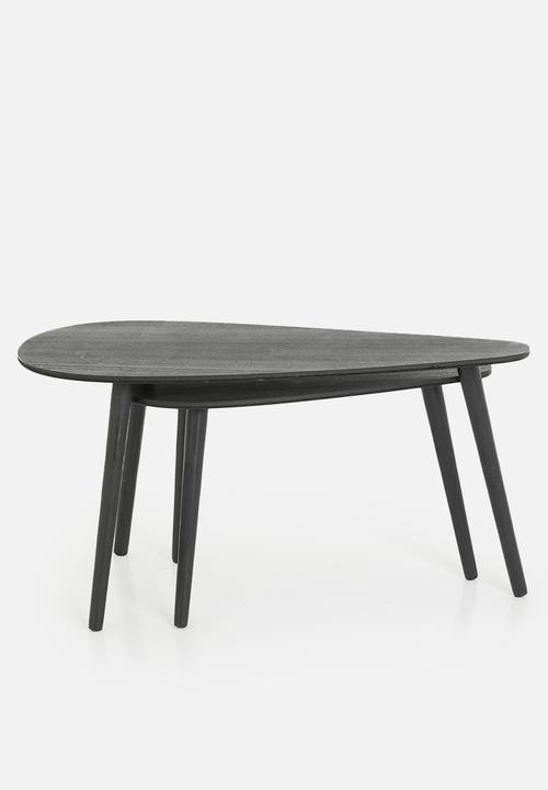 H&S - Alto nesting table set of 2 - black
