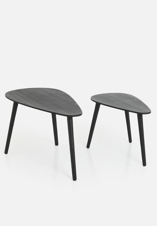H&S - Alto nesting table set of 2 - black