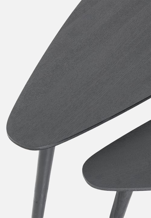 H&S - Alto nesting table set of 2 - black