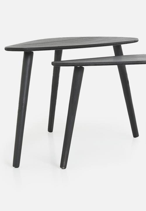 H&S - Alto nesting table set of 2 - black