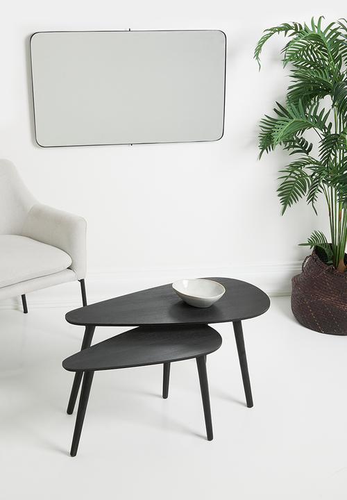 H&S - Alto nesting table set of 2 - black