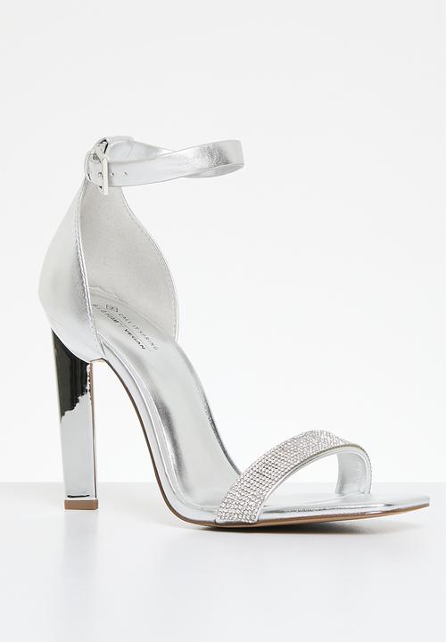 Call It Spring - Eleezaa block heel - silver