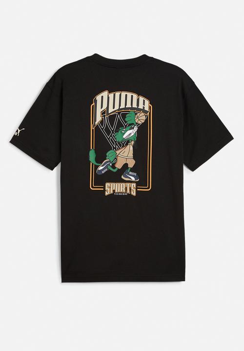 PUMA - PUMA TEAM FOR THE FANBASE Graphic Tee - PUMA Black