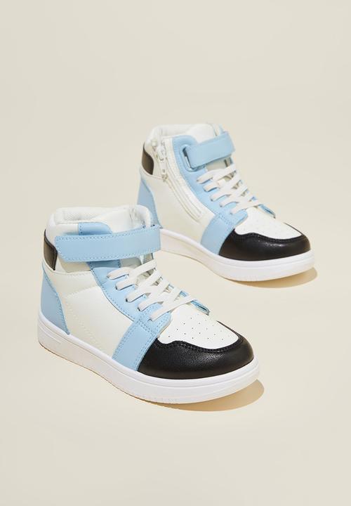 Cotton On - Harrison high top sneaker - dusk blue/black