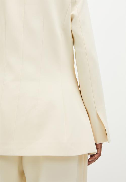 Superbalist - Co-ord blazer with tie belt - ecru