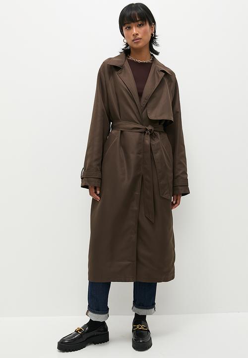 Superbalist - Maxi trench coat - deep tobacco
