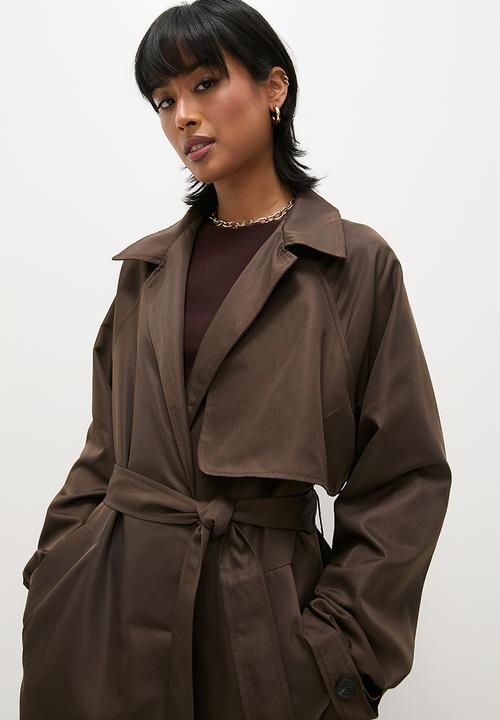 Superbalist - Maxi trench coat - deep tobacco