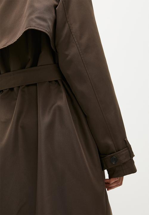 Superbalist - Maxi trench coat - deep tobacco