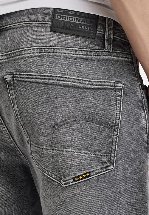 G-STAR - Slim zalam black stretch denim  - faded stargaze grey