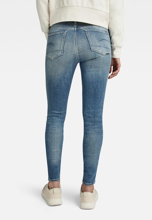 G-STAR - 3301 skinny jeans - faded blue topaz