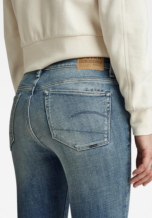 G-STAR - 3301 skinny jeans - faded blue topaz