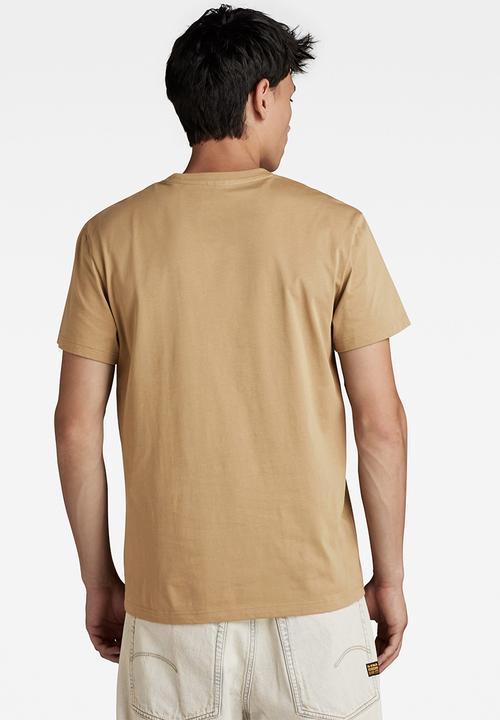 G-STAR - Base-s r t short sleeve compact jersey o  - safari