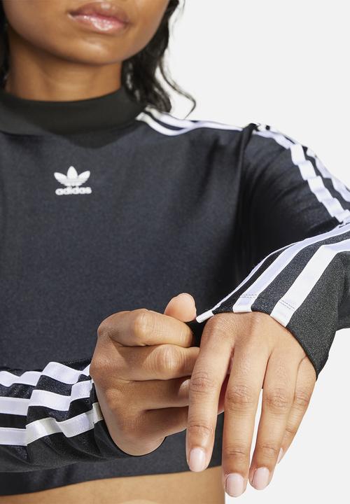 adidas Originals - 3 s cropped ls - black
