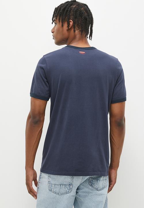 Superdry. - Work gasoline logo T-shirt - French Navy/Eclipse Navy