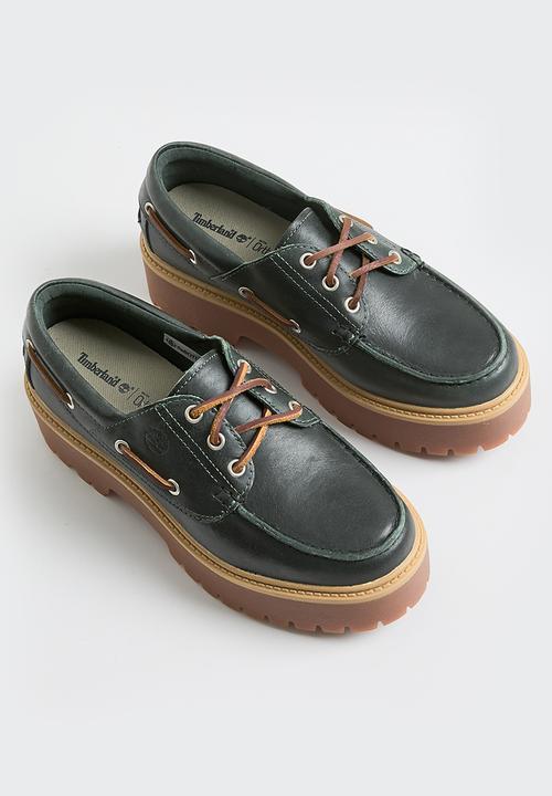 Timberland - TBL premium elevated 3 eye - dark green full grain