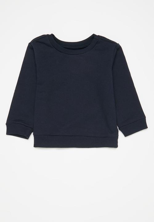 Pop Candy - 2 Pack plain sweatshirt -  navy and grey mel