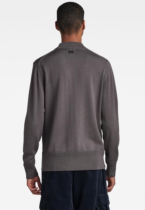 G-STAR - Premium core mock knit merino knit - rabbit