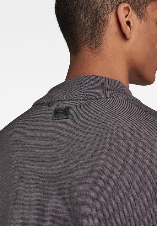G-STAR - Premium core mock knit merino knit - rabbit