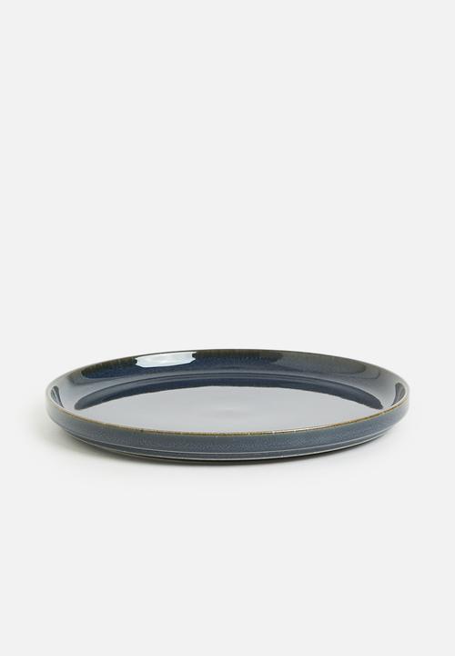 Omada - Flat Stackable  Side Plate Blue Set of 4