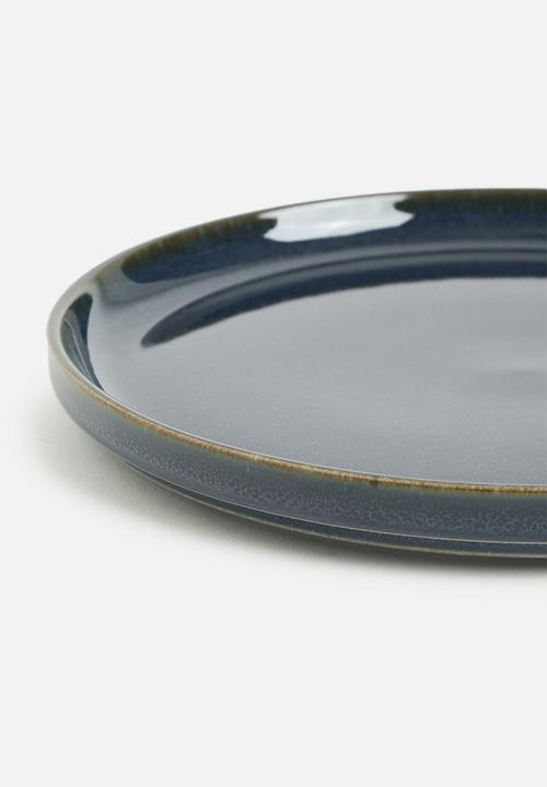 Omada - Flat Stackable  Side Plate Blue Set of 4